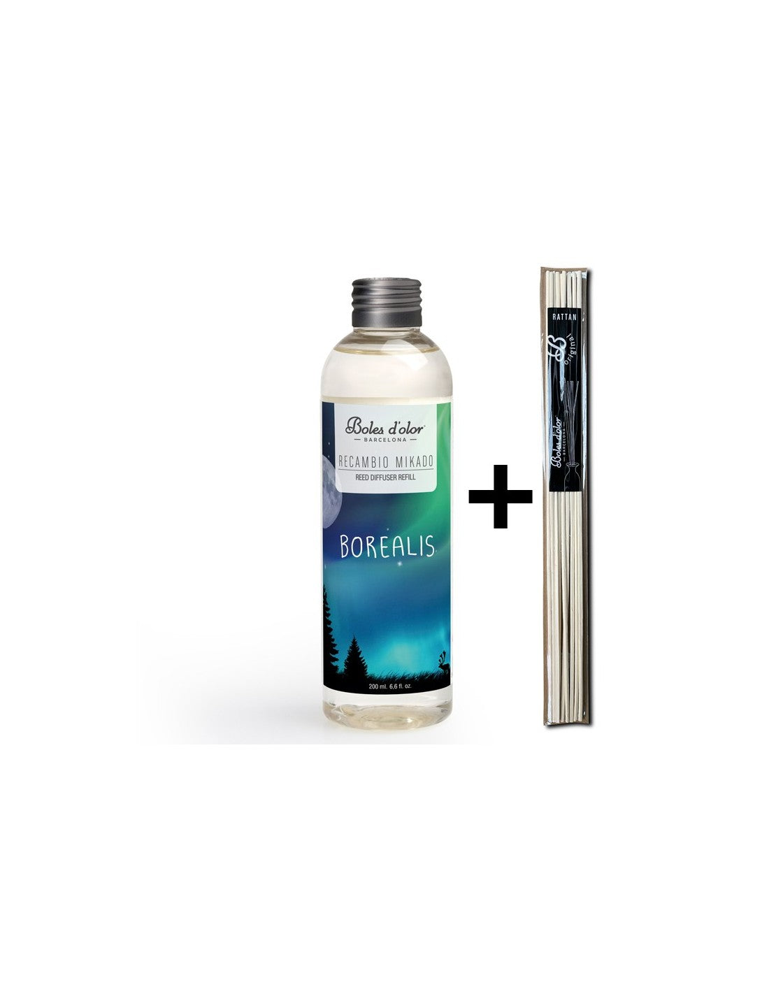 Borealis Recambio Mikado Ambients 200 ml con varillas | Boles d'olor | Muebles Elbume