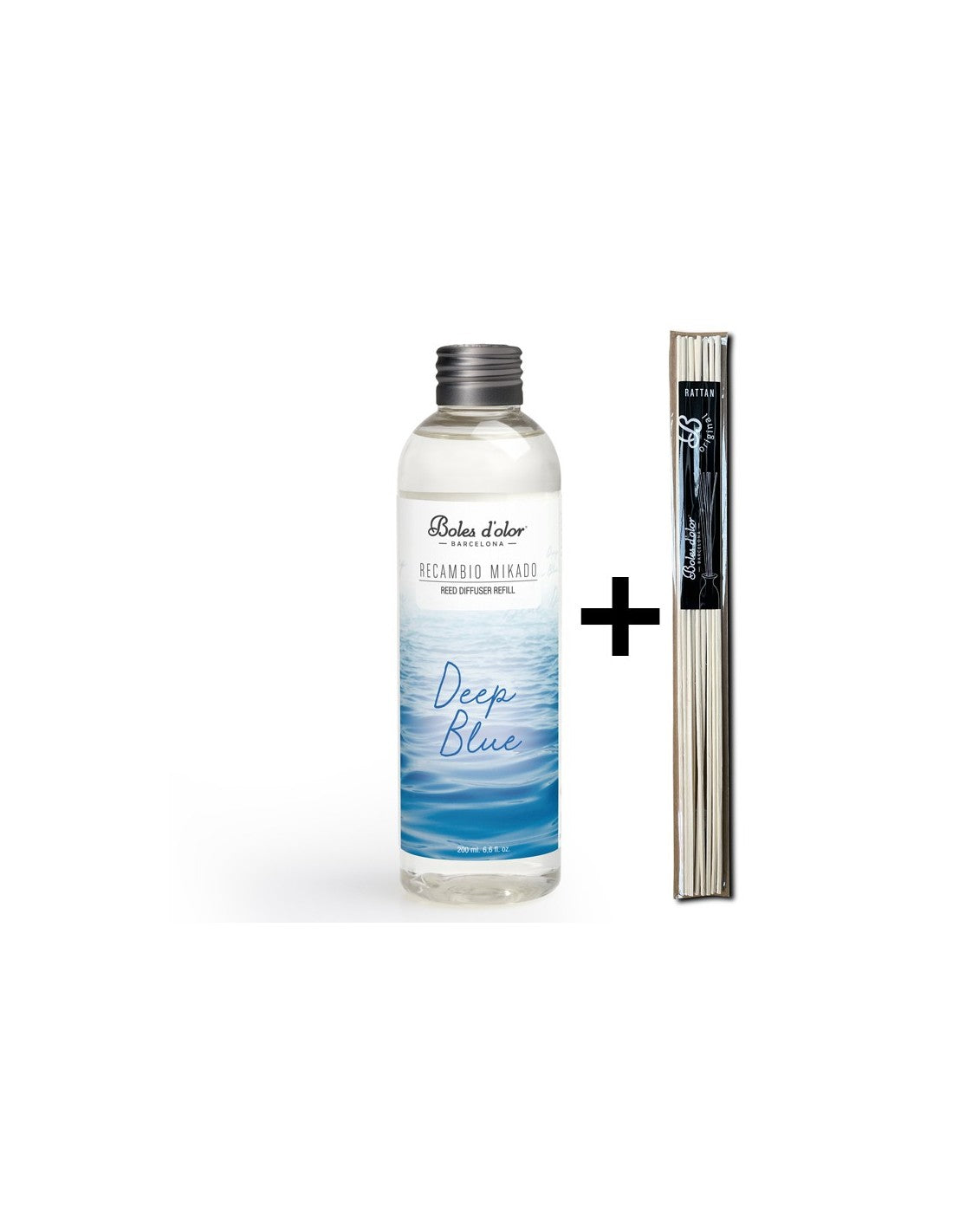 Deep Blue Recambio Mikado Ambients 200 ml con varillas | Boles d'olor | Muebles Elbume