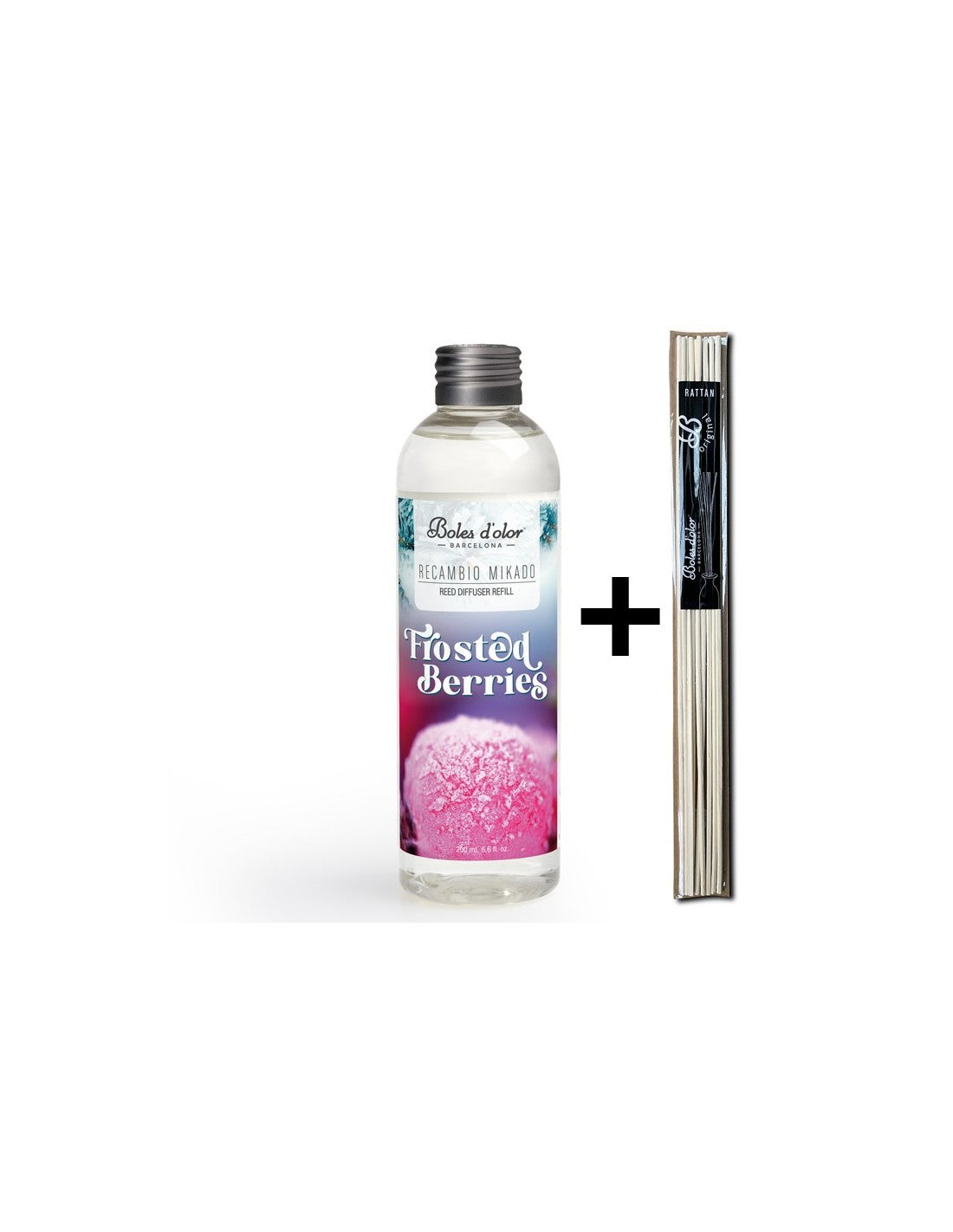 Frosted Berries Recambio Mikado Ambients 200 ml con varillas | Boles d'olor | Muebles Elbume