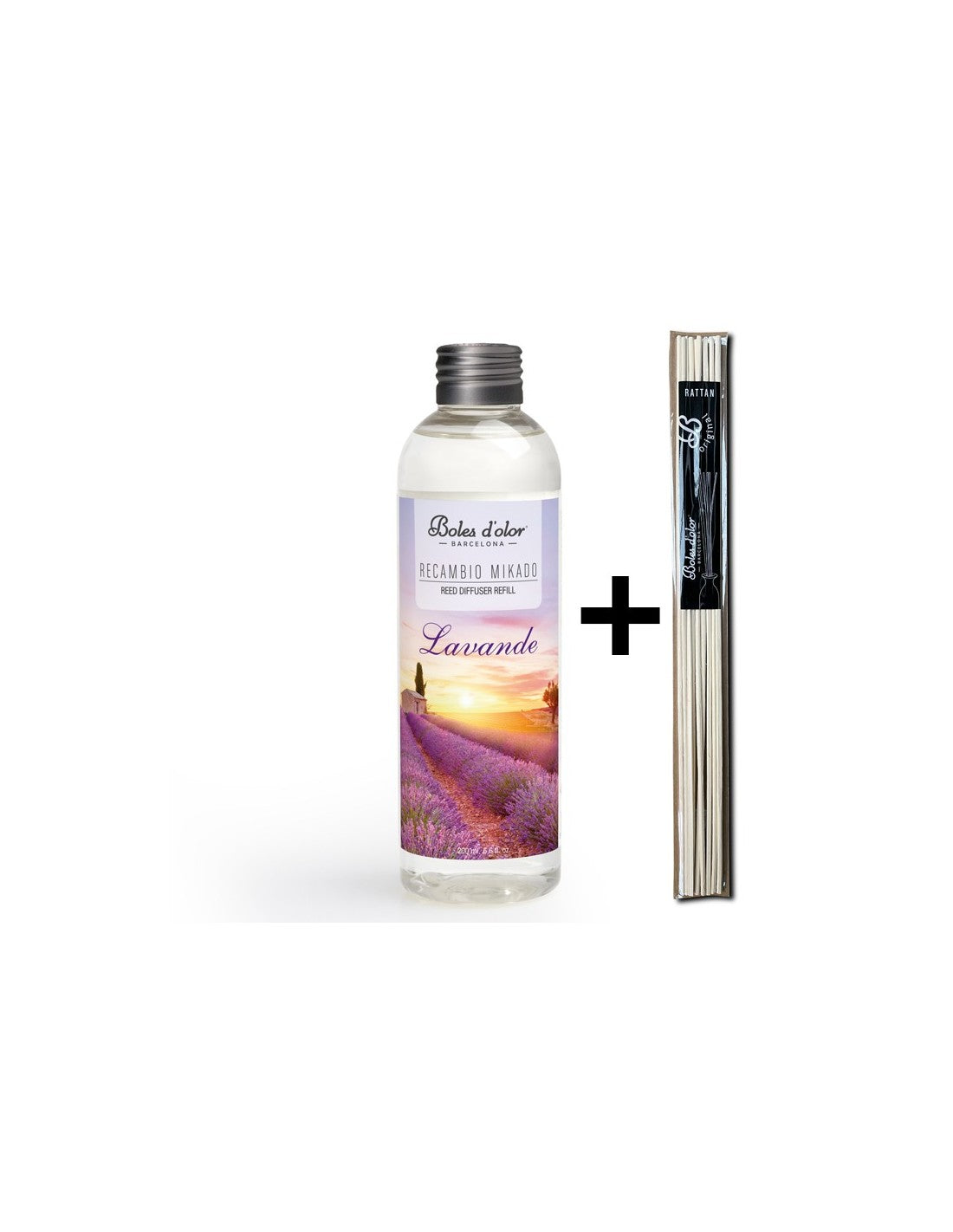 Lavanda Recambio Mikado Ambients 200 ml con varillas | Boles d'olor | Muebles Elbume