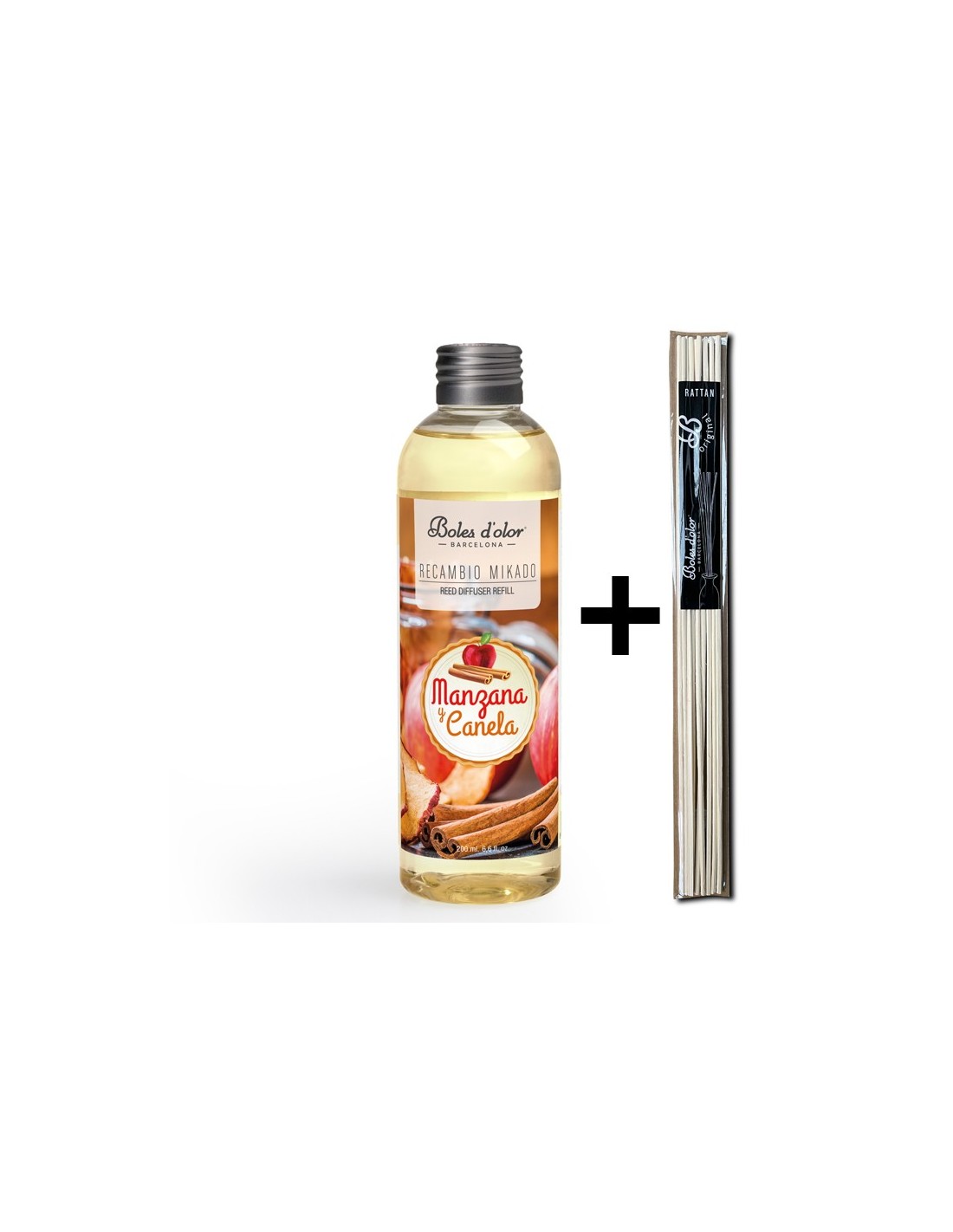 Manzana y Canela Recambio Mikado Ambients 200 ml con varillas | Boles d'olor | Muebles Elbume