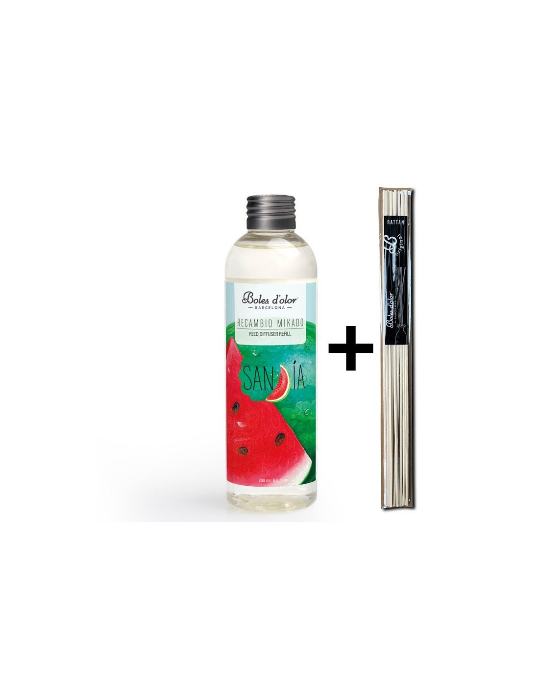 Sandía Recambio Mikado Ambients 200 ml con varillas | Boles d'olor | Muebles Elbume