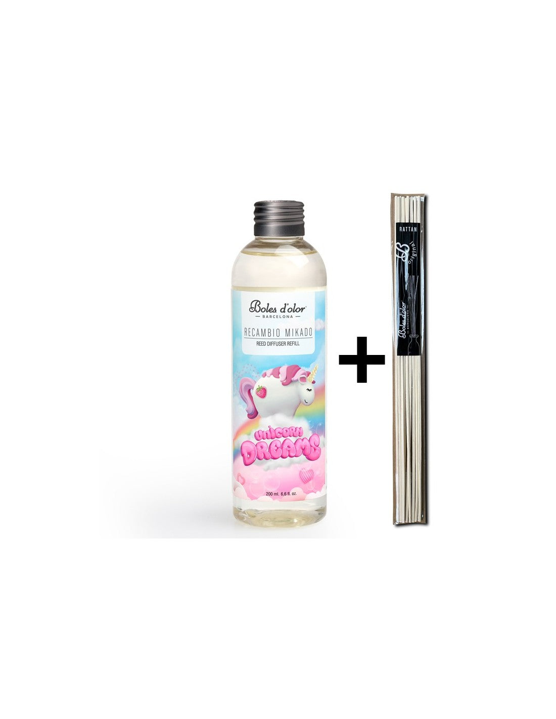 Unicorn Dreams Recambio Mikado Ambients 200 ml con varillas | Boles d'olor | Muebles Elbume