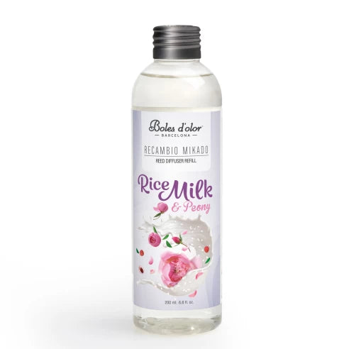 Rice Milk & Peony Recambio de Mikado 200 ml | Boles d'olor | Muebles Elbume