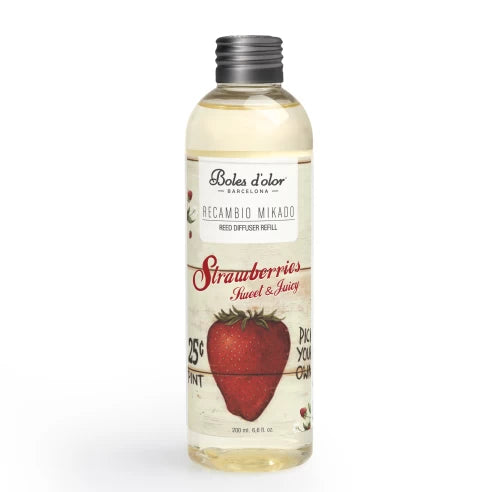 Strawberries Sweet & Juicy Recambio De Mikado 200 Ml | Boles d'olor | Muebles Elbume