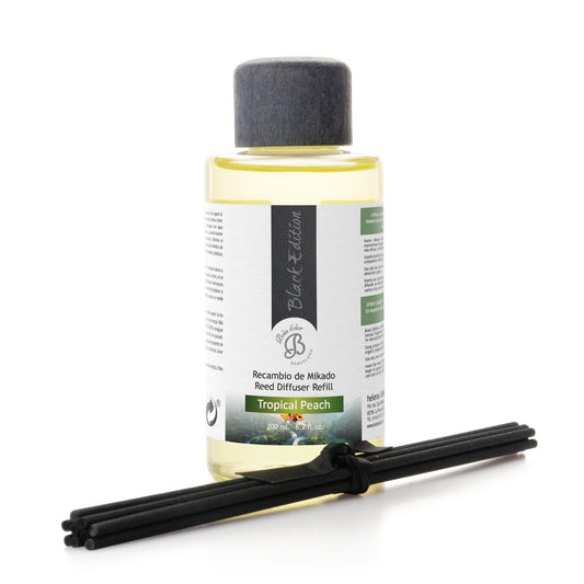 Tropical Peach Recambio Mikado Black Edition 200 ml | Boles d'olor | Muebles Elbume