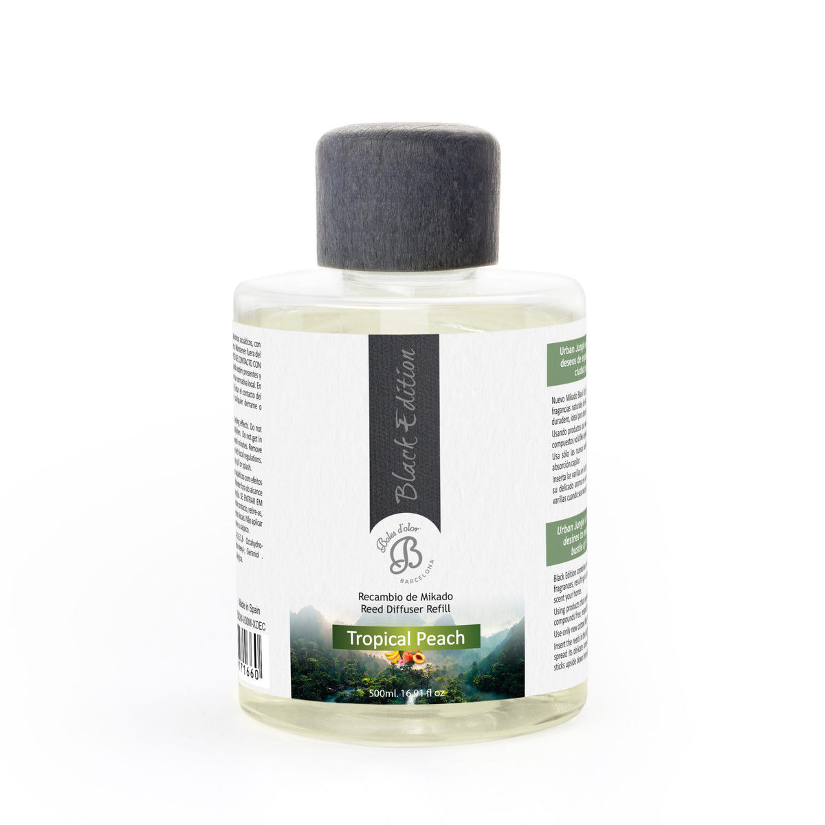 Tropical Peach Recambio Mikado Black Edition 500 ml | Boles d'olor | Muebles Elbume