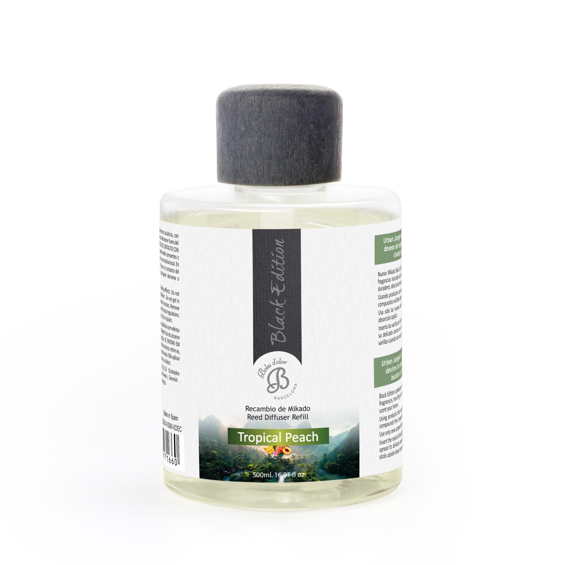 Tropical Peach Recambio Mikado Black Edition 500 ml | Boles d'olor | Muebles Elbume