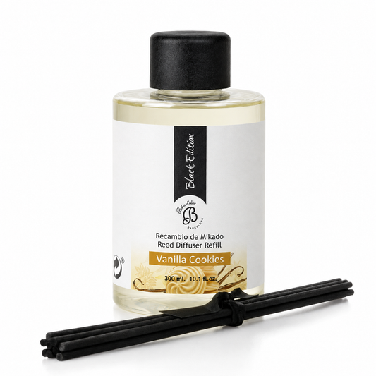 Vanilla Cookies Recambio Mikado Black Edition 300 ml | Boles d'olor | Muebles Elbume