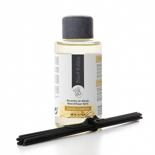 Vanilla Cookies Recambio Mikado Black Edition 200 ml | Boles d'olor | Muebles Elbume