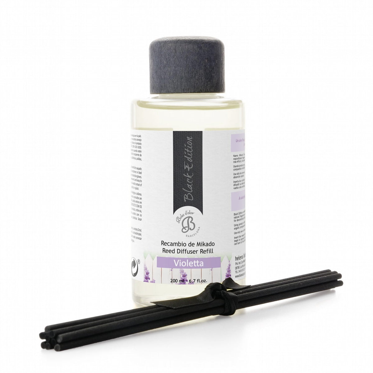 Violetta Recambio Mikado Black Edition 200 ml | Boles d'olor | Muebles Elbume