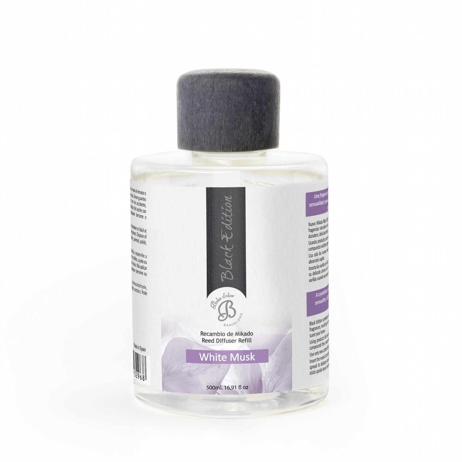 White Musk Recambio Mikado Black Edition 500 ml | Boles d'olor | Muebles Elbume