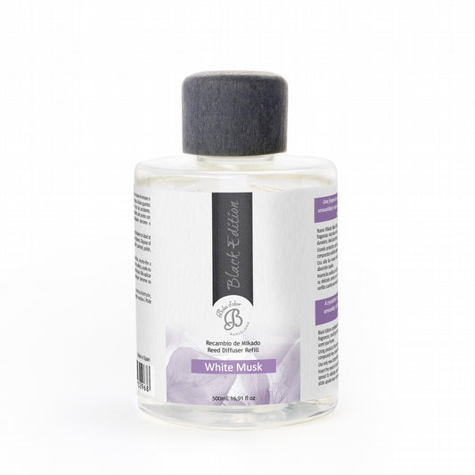 White Musk Recambio Mikado Black Edition 500 ml | Boles d'olor | Muebles Elbume